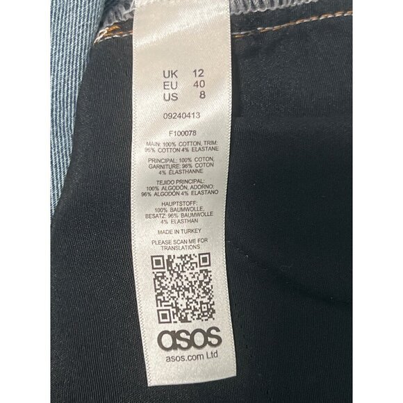 ASOS Women's Maternity Boyfriend Jeans Size US 8 UK 12 NWT - Picture 12 of 13